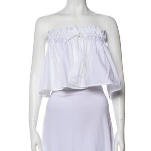 Ellery Strapless white top